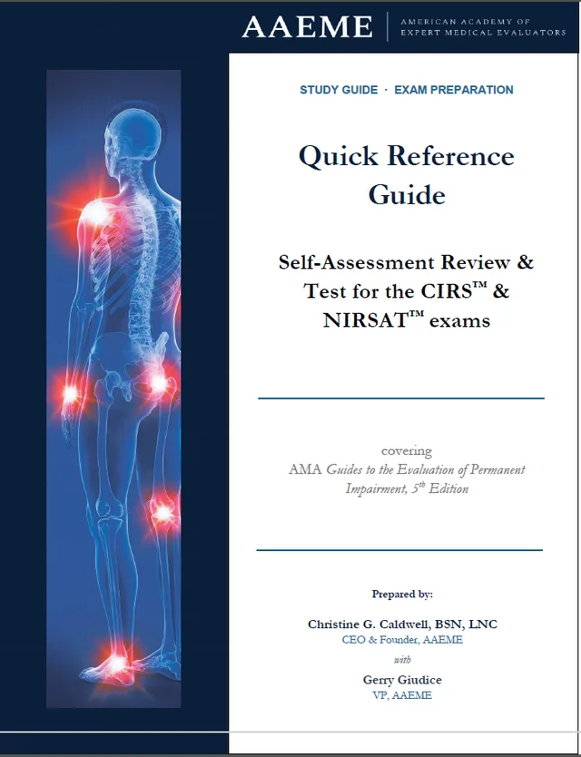 QRG Study Guide — AMA Guides 5th Edition cover
